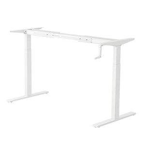 DEVAISE Height Adjustable Standing Desk Frame with Crank Handle