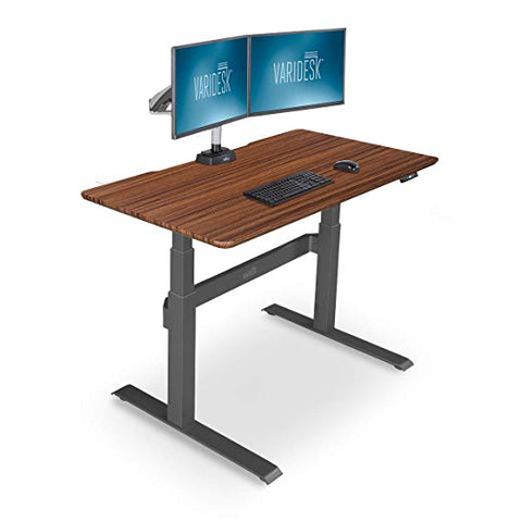 Image of VARIDESK – Full Electric Desk – PRODESK 48 Electric Reclaimed Wood - 3-Button Memory Settings