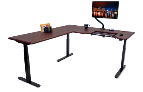 Lander L-Desk with SteadyType