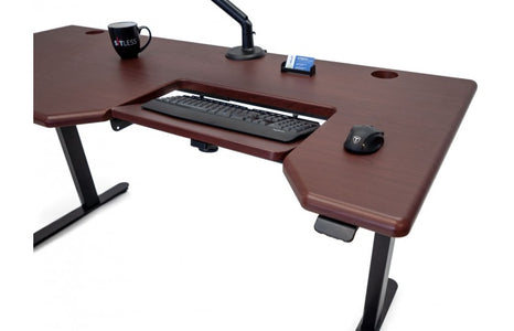 Lander L-Desk with SteadyType